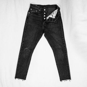 Levi’s 501 Skinny Jeans in Well Worn Black